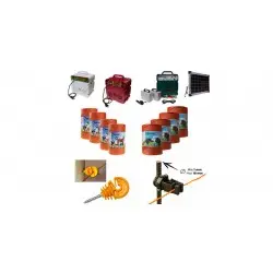 Complete Kit for Electric Fence Electric fencing energisers wire insulators for Boars Cows Hens